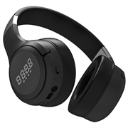 Zealot B28 draadloze over-ear-hoofdtelefoon met LCD-scherm - Zwart