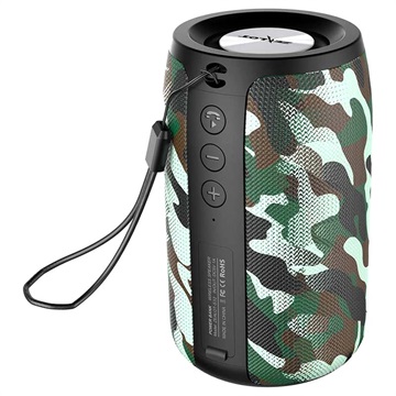 Zealot S32 Draagbare Waterbestendig Bluetooth Speaker - 5W - Groene Camouflage
