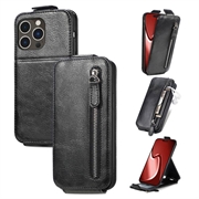 iPhone 16 Pro Max Ritsvak Verticale Flip Hoesje