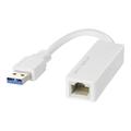 DELTACO USB-A naar Gigabit Ethernet Netwerk Adapter - Zwart