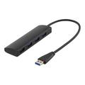 DELTACO UH-481 4-poorts USB 3.1 Gen Hub - Zwart