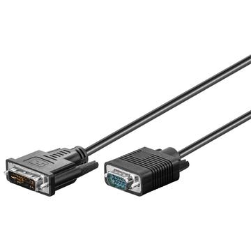 DVI-I/VGA Full HD-kabel, förnicklad