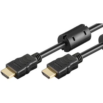 Höghastighets HDMI™-kabel med Ethernet (Ferrit)