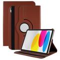 iPad 2022/2025 360 Rotary Folio Hoesje - Bruin