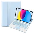 iPad 2022/2025 Bluetooth Toetsenbord Hoesje - Lichtblauw