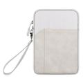 iPad 2022/2025 Haweel HWL7018 draagtas met ritssluiting en schouderriem - Lichtgrijs