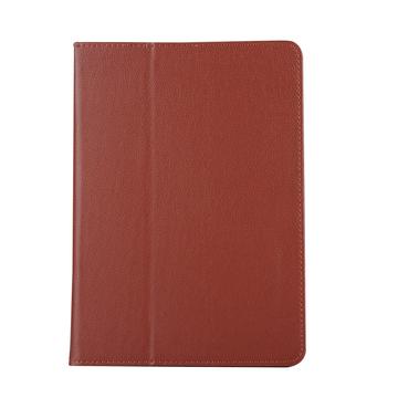 iPad 9.7 (2017/2018) Elegante Folio-behuizing met standaard - Bruin