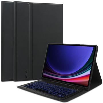 Samsung Galaxy Tab S9/S9 FE/S10 FE/S10 Lite Tech-Protect SmartCase Pen Bluetooth Toetsenbordhoes - Zwart