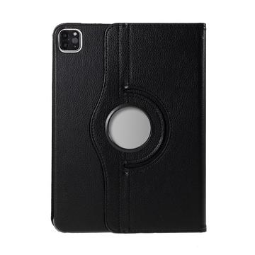 iPad Air 11 2024/2025 360 Roterend Folio Hoesje - Zwart