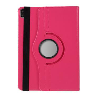 iPad Air 11 2024/2025 360 Roterend Folio Hoesje - Fel roze