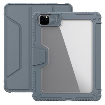 iPad Air 11 (2024)/iPad Pro 11 2022/2021/2020/iPad Air 2022/2020 Nillkin Bumper Smart Folio Case - Grijs / Doorzichtig