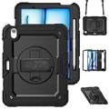 iPad Air 11 2024/2025 Tech-Protect Solid360 Hybrid-behuizing met riem - Zwart