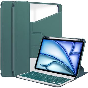 iPad Air 13 2024/2025 360 Roterende Slimme Hoes met Bluetooth Toetsenbord
