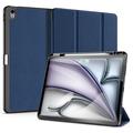 iPad Air 13 2024/2025 Dux Ducis Domo Tri-Fold Smart Folio Hoesje - Blauw