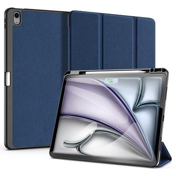 iPad Air 13 2024/2025 Dux Ducis Domo Tri-Fold Smart Folio Hoesje - Blauw