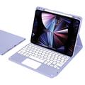 iPad Air 13 2026/2025/2024/iPad Pro 12.9 2022/2021/2020/2018 Bluetooth Toetsenbordhoes - Paars