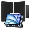 iPad Air 11 2024/2025/Air 2020/2022 Tech-Protect SmartCase Magnetische Tri-Fold Folio Case - Zwart