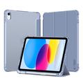 iPad 2022/2025 Tech-Protect SmartCase Pen Hybrid Tri-Fold Folio Case - Kristalblauw