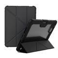 iPad Pro 11 (2024) Nillkin Bumper Smart Folio Hoesje - Zwart / Doorzichtig