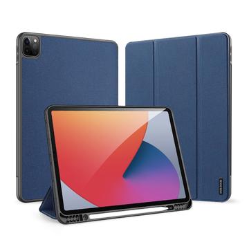 iPad Pro 12.9 2020/2021/2022 Dux Ducis Domo Tri-Fold Smart Folio Hoesje - Blauw