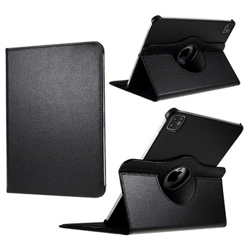 iPad Pro 12.9 2021/2022 360 Roterend Folio Hoesje - Zwart