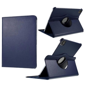 iPad Pro 12.9 2021/2022/Air 13 (2024) 360 Roterend Folio Hoesje - Blauw