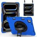 iPad Pro 13 2024/2025 Heavy Duty 360 Cover met Polsbandje - Blauw