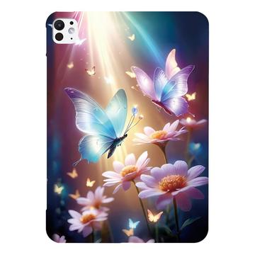 iPad Pro 13 (2024) Stijlvolle Ultradunne TPU Hoesje - Vlinderbloem
