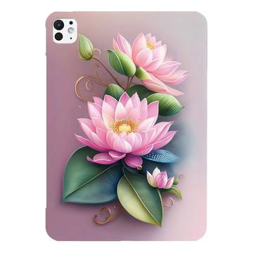 iPad Pro 13 (2024) Stijlvolle Ultradunne TPU Hoesje - Roos Bloem