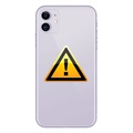 iPhone 11 Batterij Cover Reparatie - incl. raam - Paars