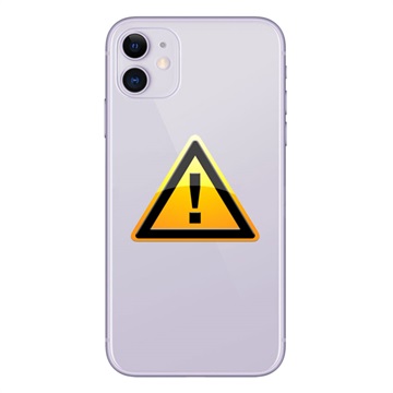 iPhone 11 Batterij Cover Reparatie - incl. raam - Paars