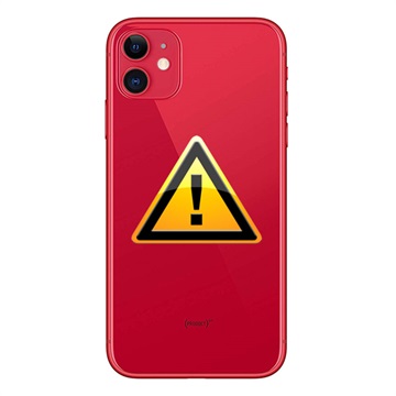 iPhone 11 Batterij Cover Reparatie - incl. raam - Rood