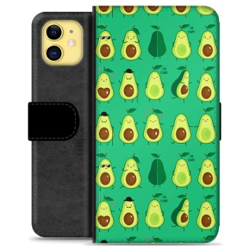 iPhone 11 Premium Portemonnee Hoesje - Avocadopatroon