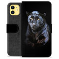 iPhone 11 Premium Portemonnee Hoesje - Zwarte Panter