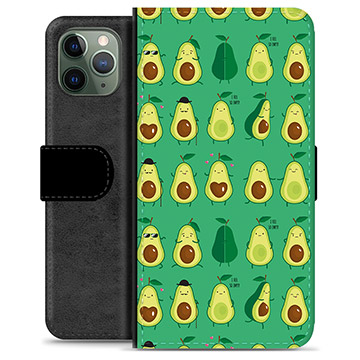 iPhone 11 Pro Premium Portemonnee Hoesje - Avocadopatroon