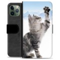 iPhone 11 Pro Premium Portemonnee Hoesje - Kat