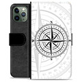 iPhone 11 Pro Premium Portemonnee Hoesje - Kompas