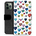 iPhone 11 Pro Premium Portemonnee Hoesje - Harten