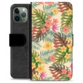 iPhone 11 Pro Premium Portemonnee Hoesje - Roze Bloemen