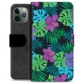 iPhone 11 Pro Premium Portemonnee Hoesje - Tropische Bloem