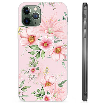 iPhone 11 Pro TPU-hoesje - Aquarel Bloemen