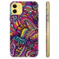 iPhone 11 TPU-hoesje - Abstracte bloemen