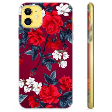 iPhone 11 TPU-hoesje - Vintage bloemen