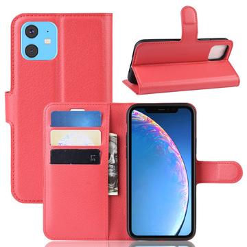 iPhone 11 Portemonnee Hoesje met Magneetsluiting - Rood