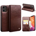 Qialino Classic iPhone 12/12 Pro Wallet Leren Hoesje