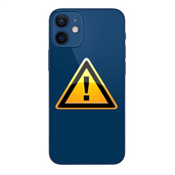 iPhone 12 Batterij Cover Reparatie - incl. raam - Blauw