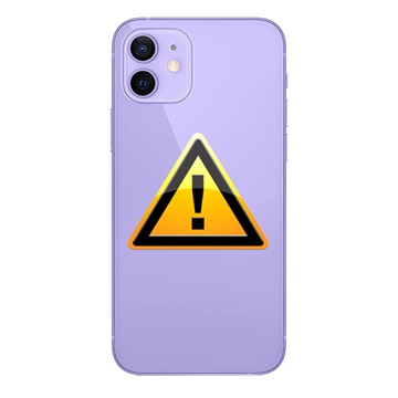 iPhone 12 Batterij Cover Reparatie - incl. raam - Paars