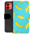 iPhone 12 mini Premium Portemonnee Hoesje - Bananen