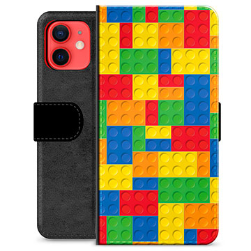 iPhone 12 mini Premium Portemonnee Hoesje - Blokken