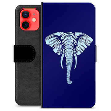 iPhone 12 mini Premium Portemonnee Hoesje - Olifant